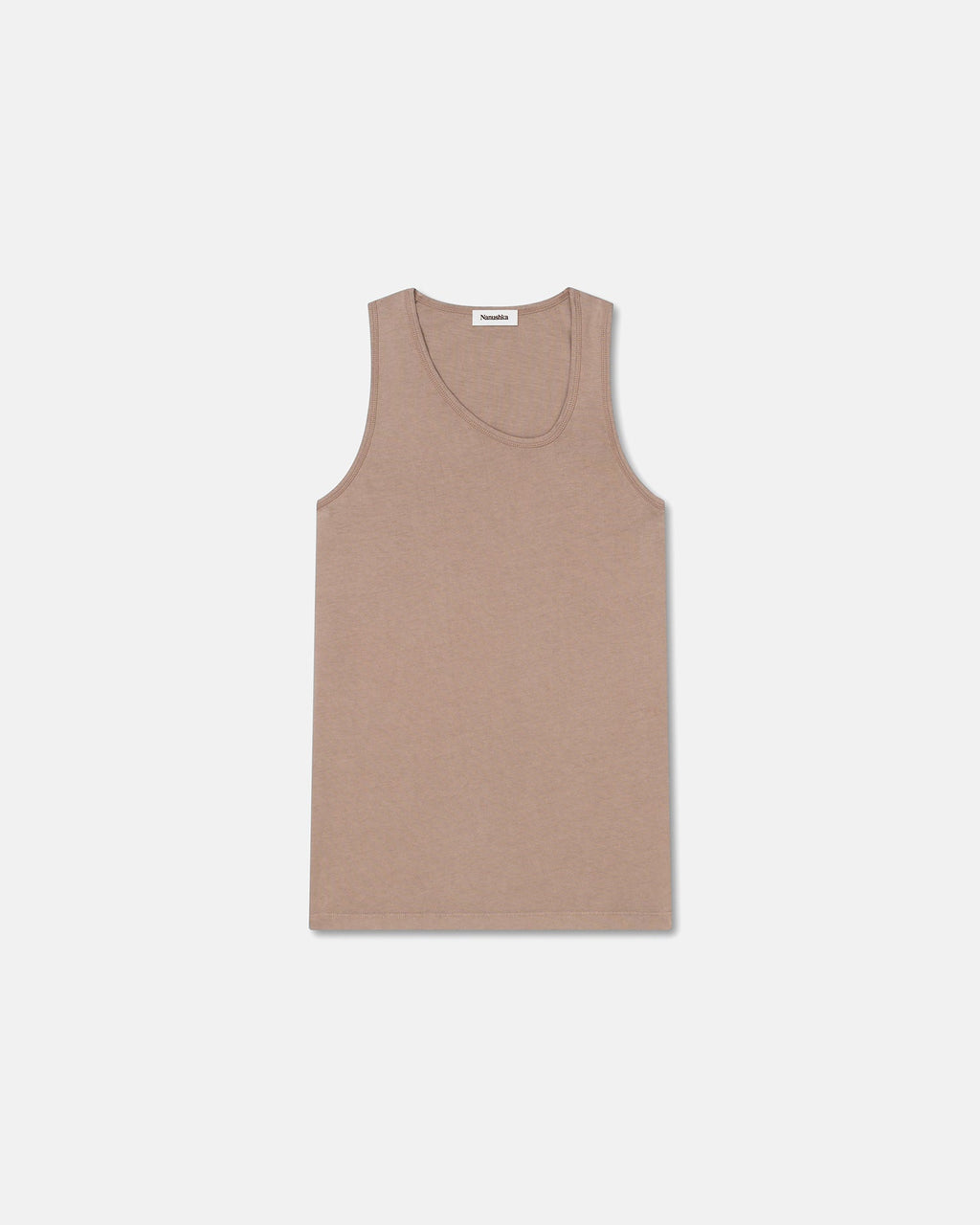 Nanushka Aziz - Organically Grown Cotton Tank Top - Nut