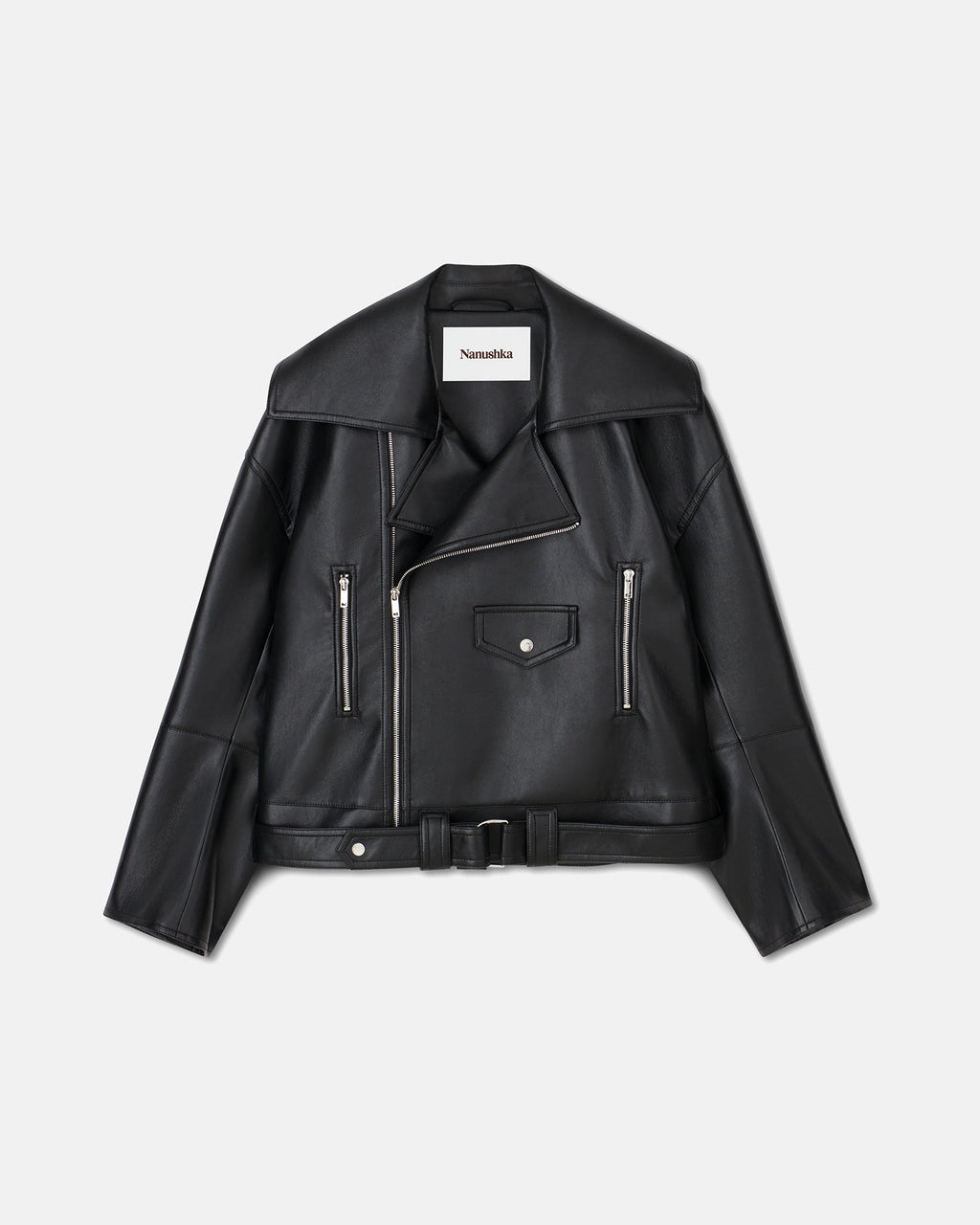 Nanushka Berti - Regenerated Leather Jacket - Black