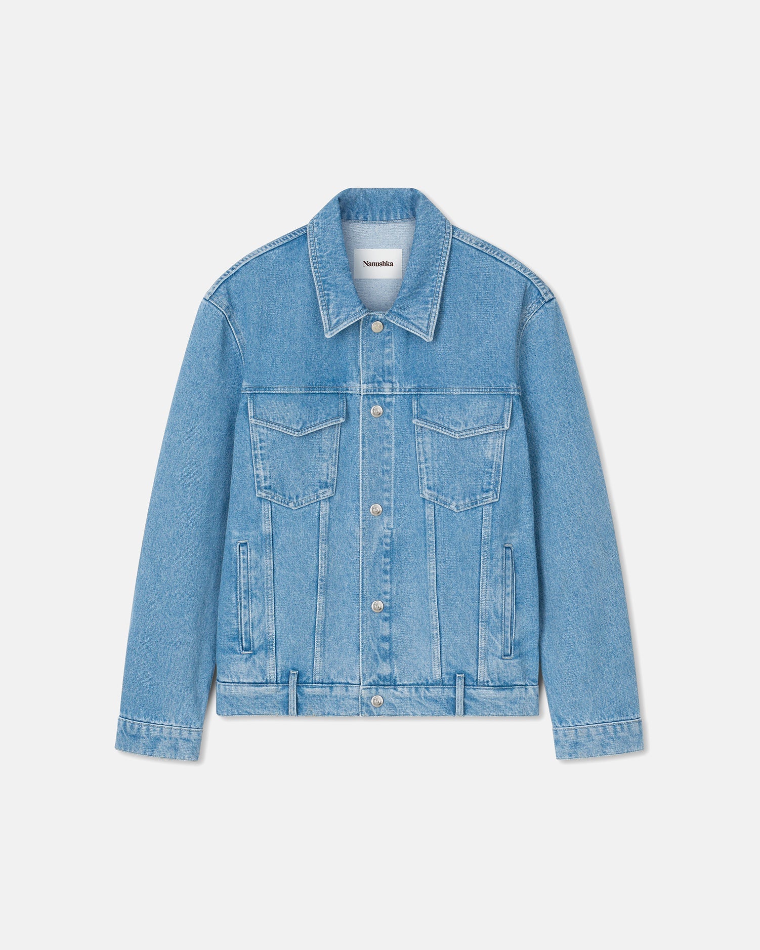 Nanushka Boyce - Patch Pocket Denim Jacket - Eco Light Wash