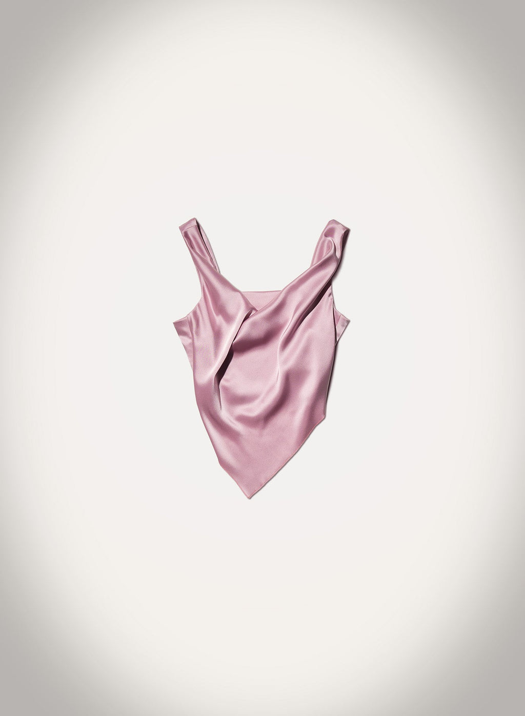 Nanushka Petra - Sleeveless Draped Slip Satin Top - Dusty Pink