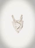 Nanushka Petra - Sleeveless Draped Slip Satin Top - Ecru