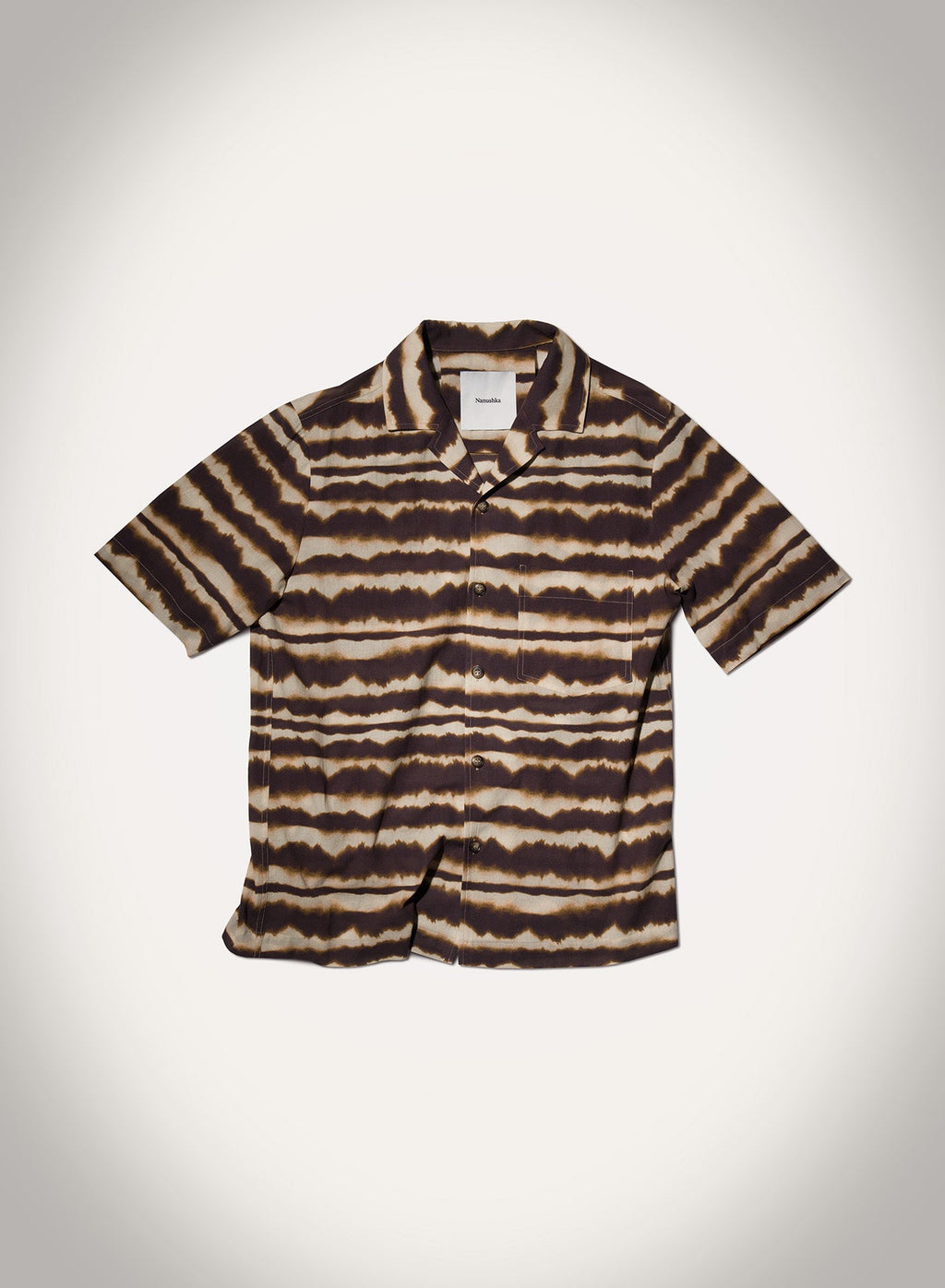 Nanushka Bodil - Printed Cotton Voile Shirt - Tie Dye Stripe