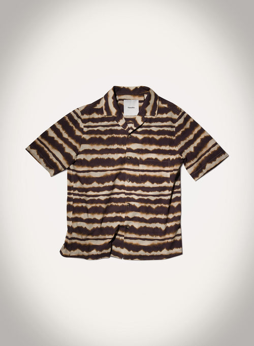 Nanushka Bodil - Printed Cotton Voile Shirt - Tie Dye Stripe
