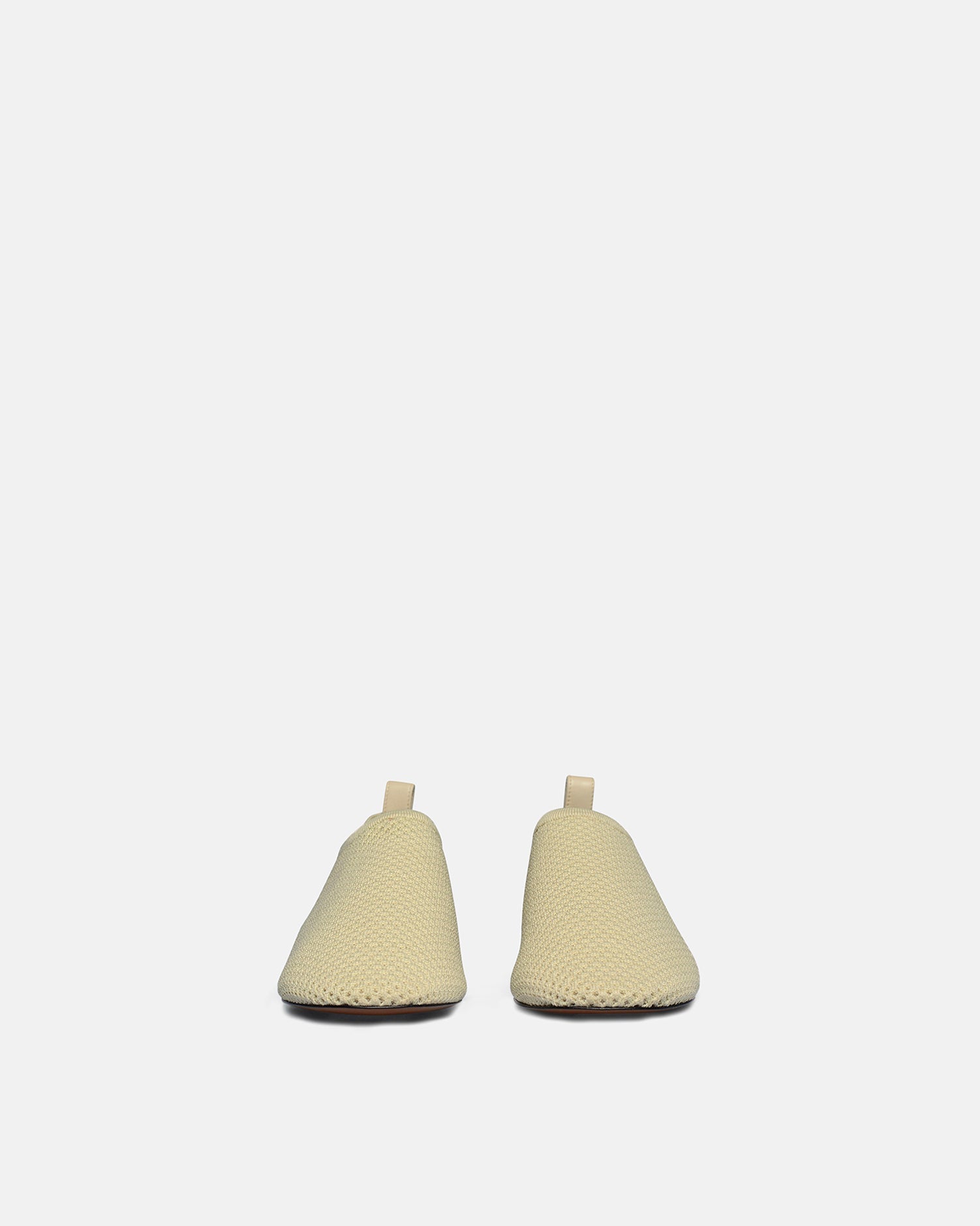 Nanushka Buju - Mesh-Knit Square-Toe Slip-On Shoes - Sand Mesh