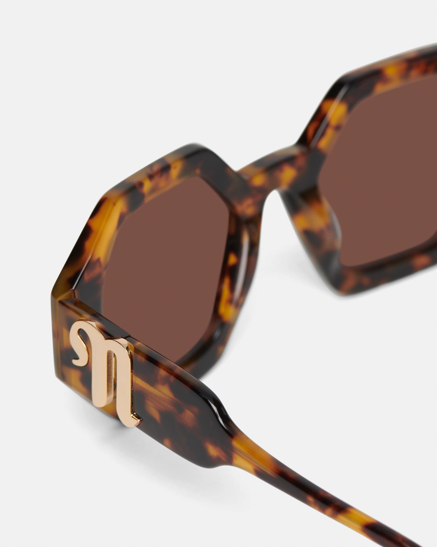Nanushka Carlen - Bio-Plastic Sunglasses - Dark Amber