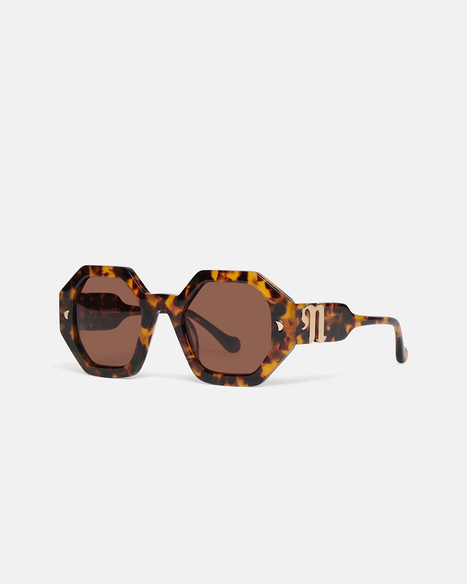 Nanushka Carlen - Bio-Plastic Sunglasses - Dark Amber