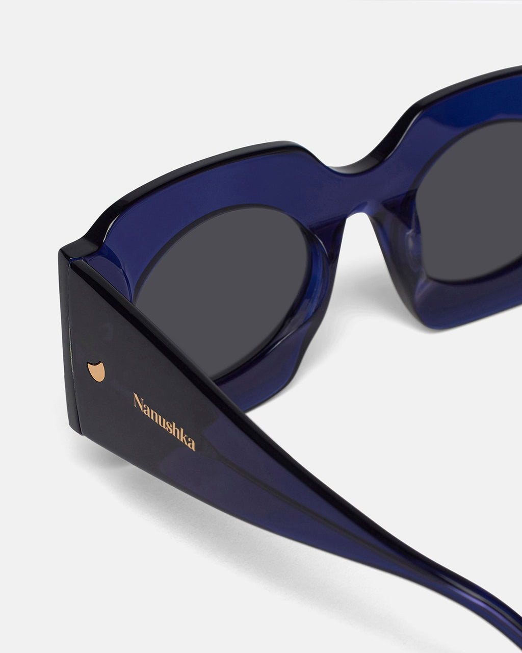 Nanushka Cathi - Bio-Plastic Square-Frame Sunglasses - Navy