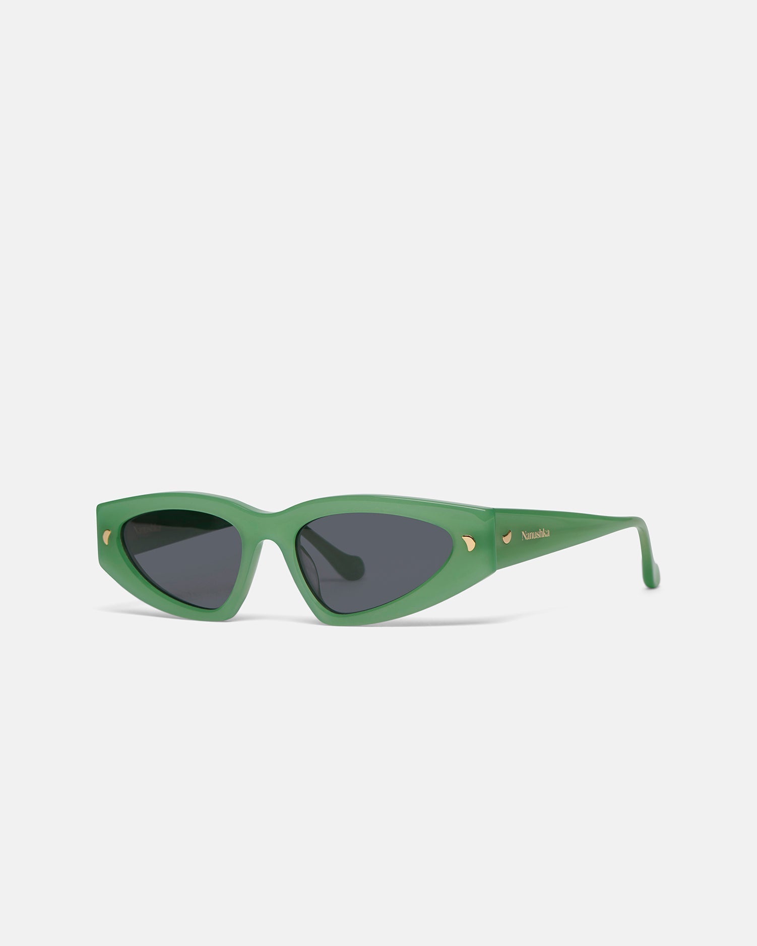 Nanushka Crista - Bio-Plastic D-Frame Sunglasses - Green