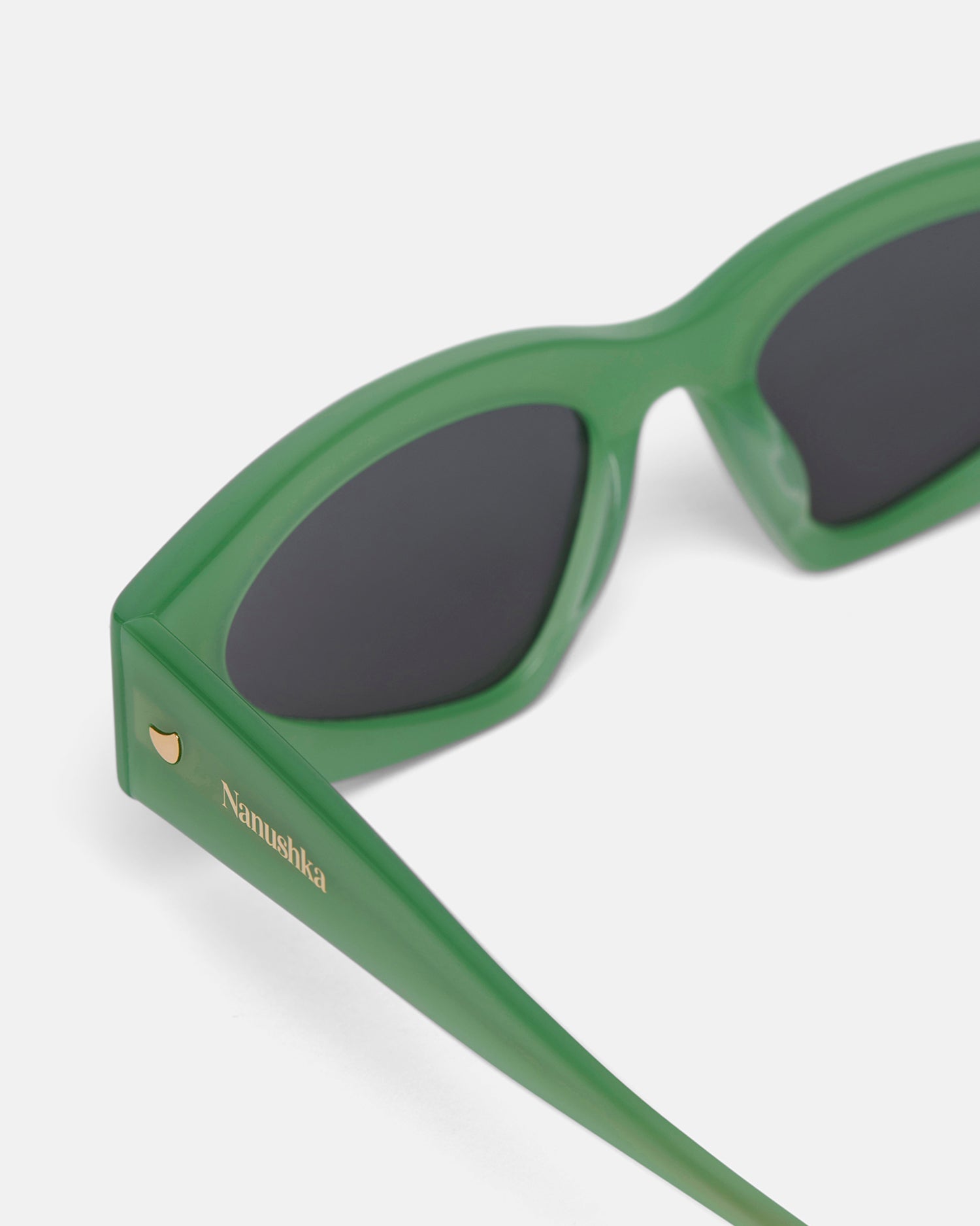 Nanushka Crista - Bio-Plastic D-Frame Sunglasses - Green