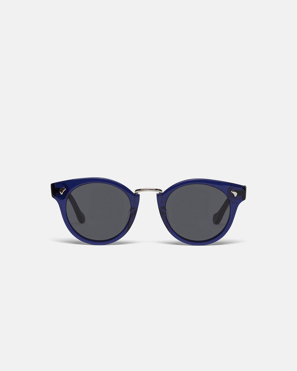 Nanushka Duy - Bio-Plastic Round-Frame Sunglasses - Navy