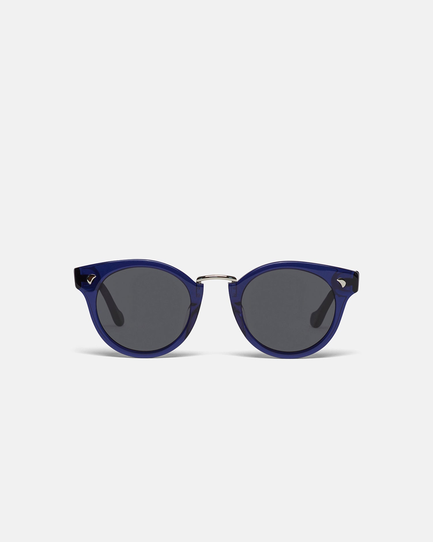 Nanushka Duy - Bio-Plastic Round-Frame Sunglasses - Navy