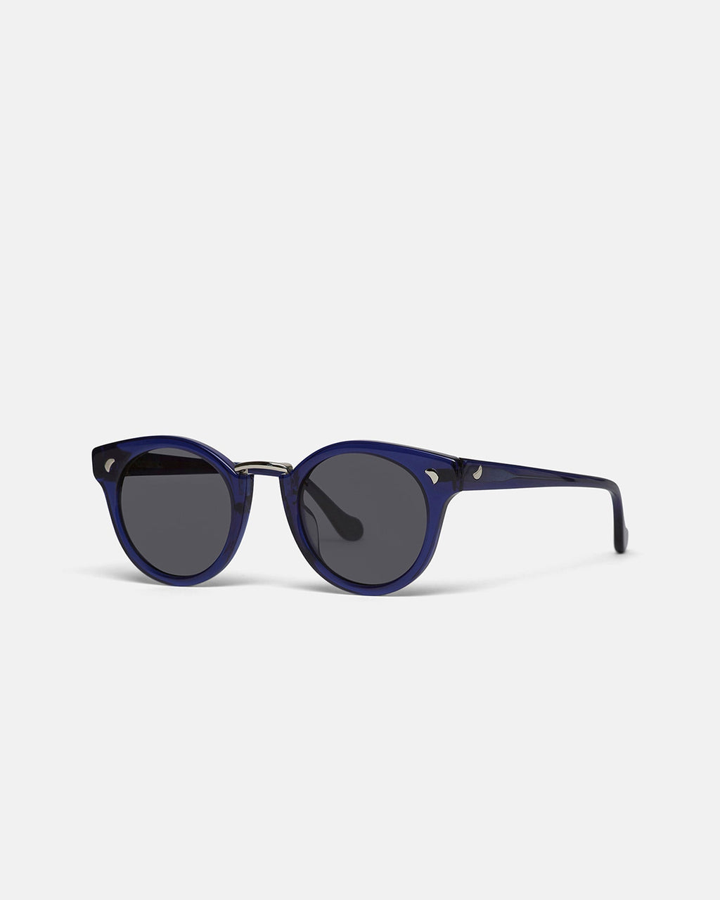 Nanushka Duy - Bio-Plastic Round-Frame Sunglasses - Navy