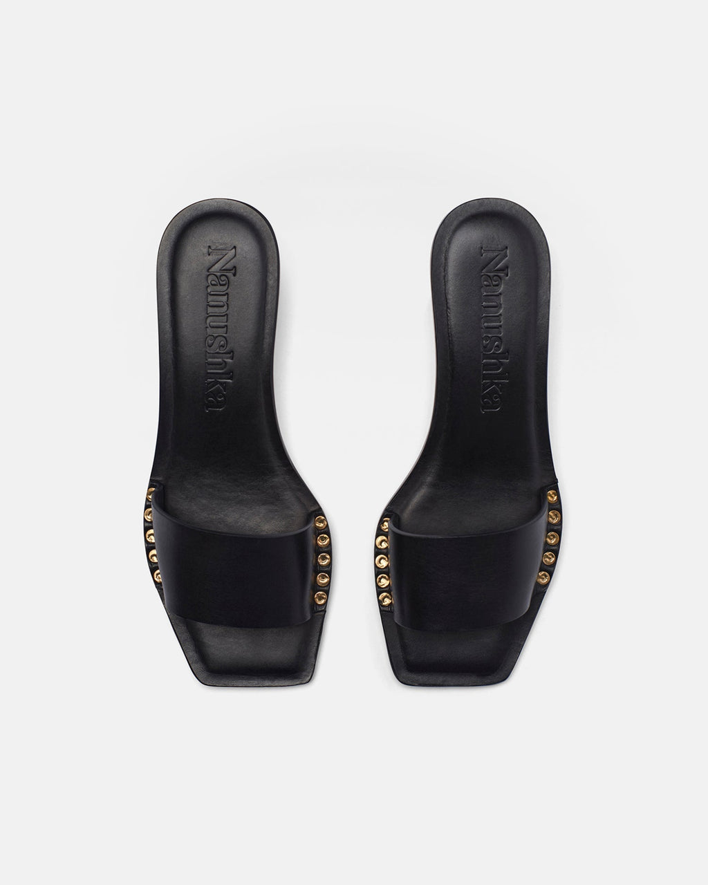 Nanushka Ibiron - Leather Sandals - Black