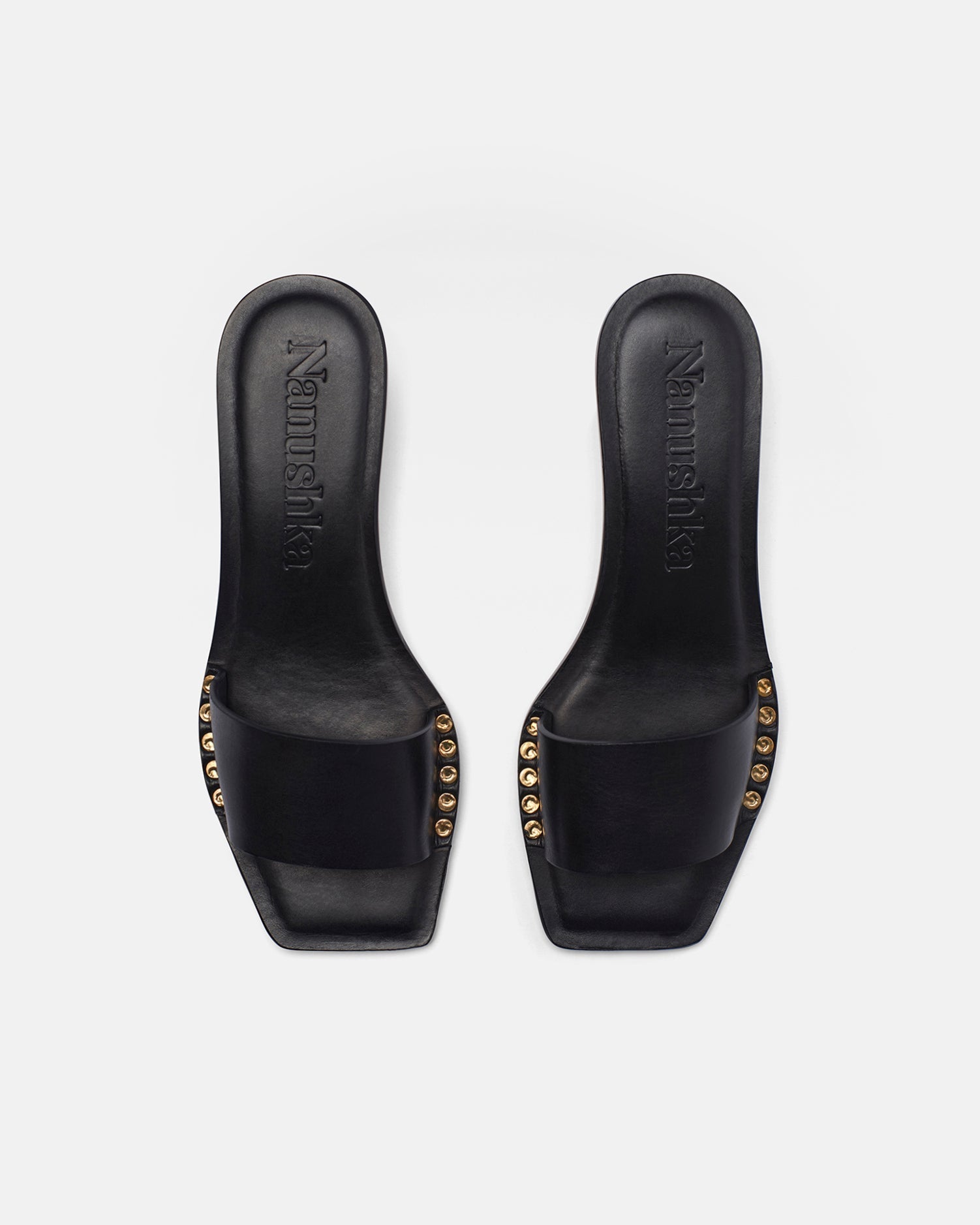 Nanushka Ibiron - Leather Sandals - Black