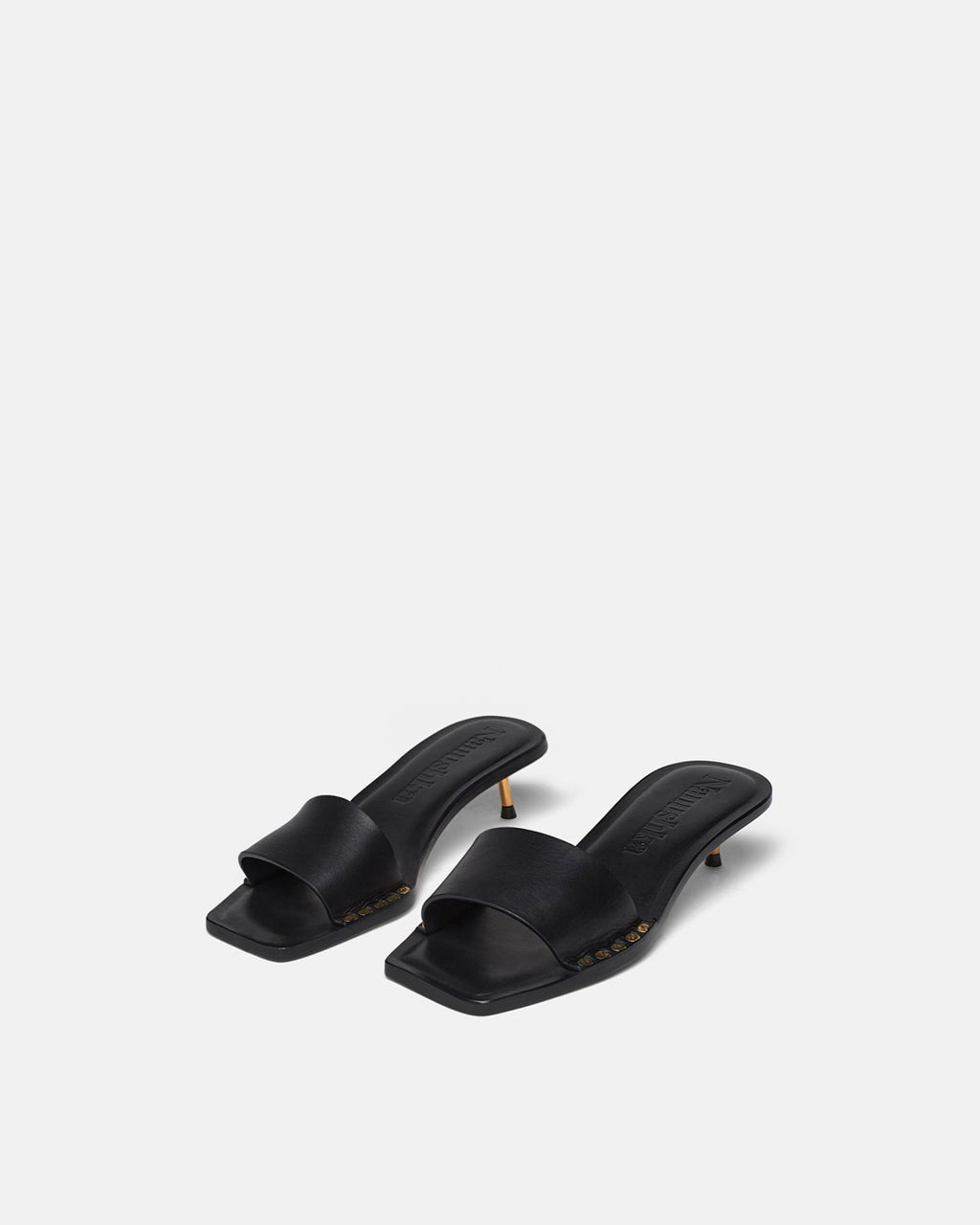 Nanushka Ibiron - Leather Sandals - Black