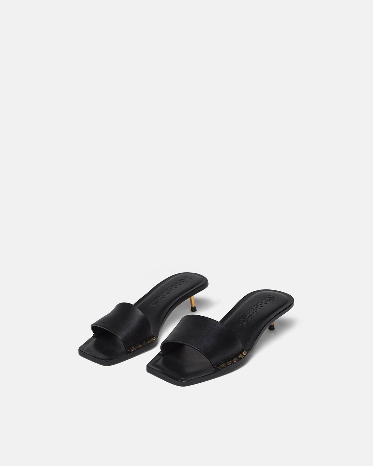 Nanushka Ibiron - Leather Sandals - Black