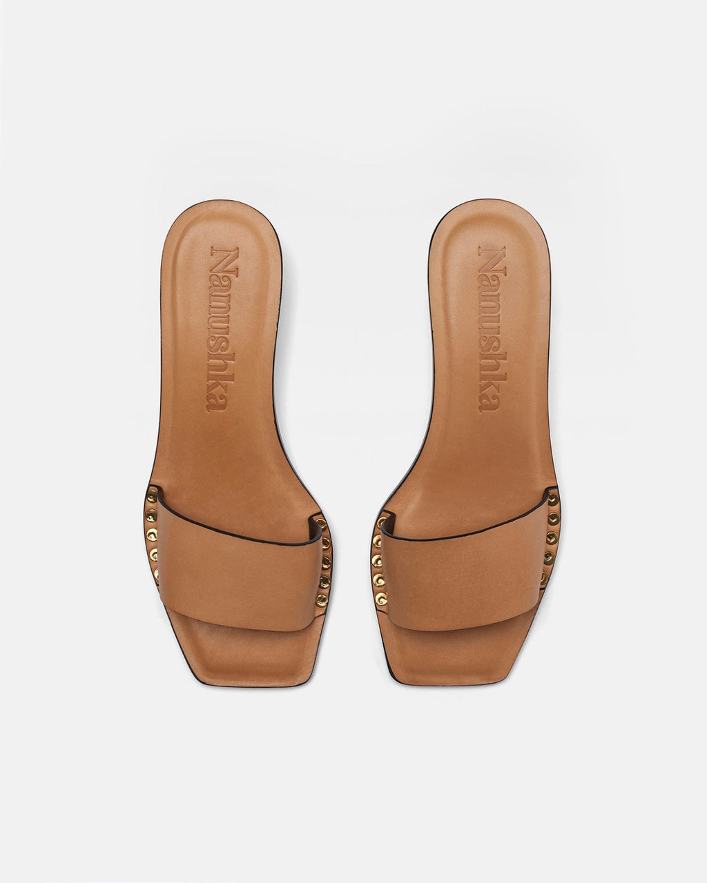 Nanushka Ibiron - Leather Sandals - Natural Tan