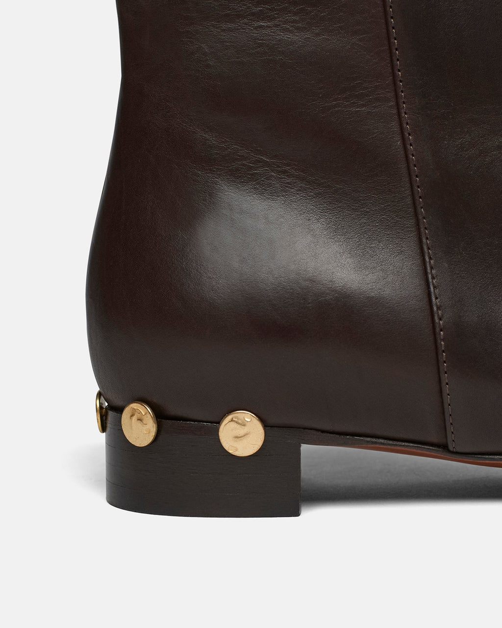 Nanushka Isla - Elongated Square Toe Boots - Dark Chocolate