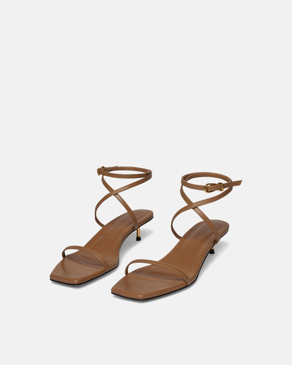Nanushka Jol - Leather Sandals - Nut Brown