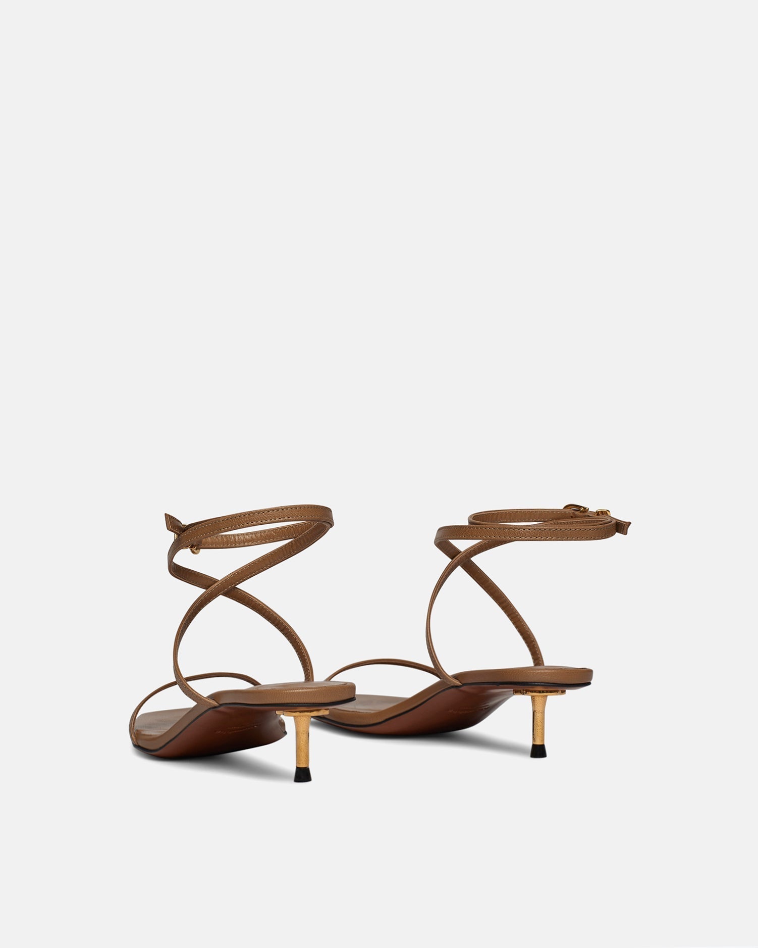 Nanushka Jol - Leather Sandals - Nut Brown