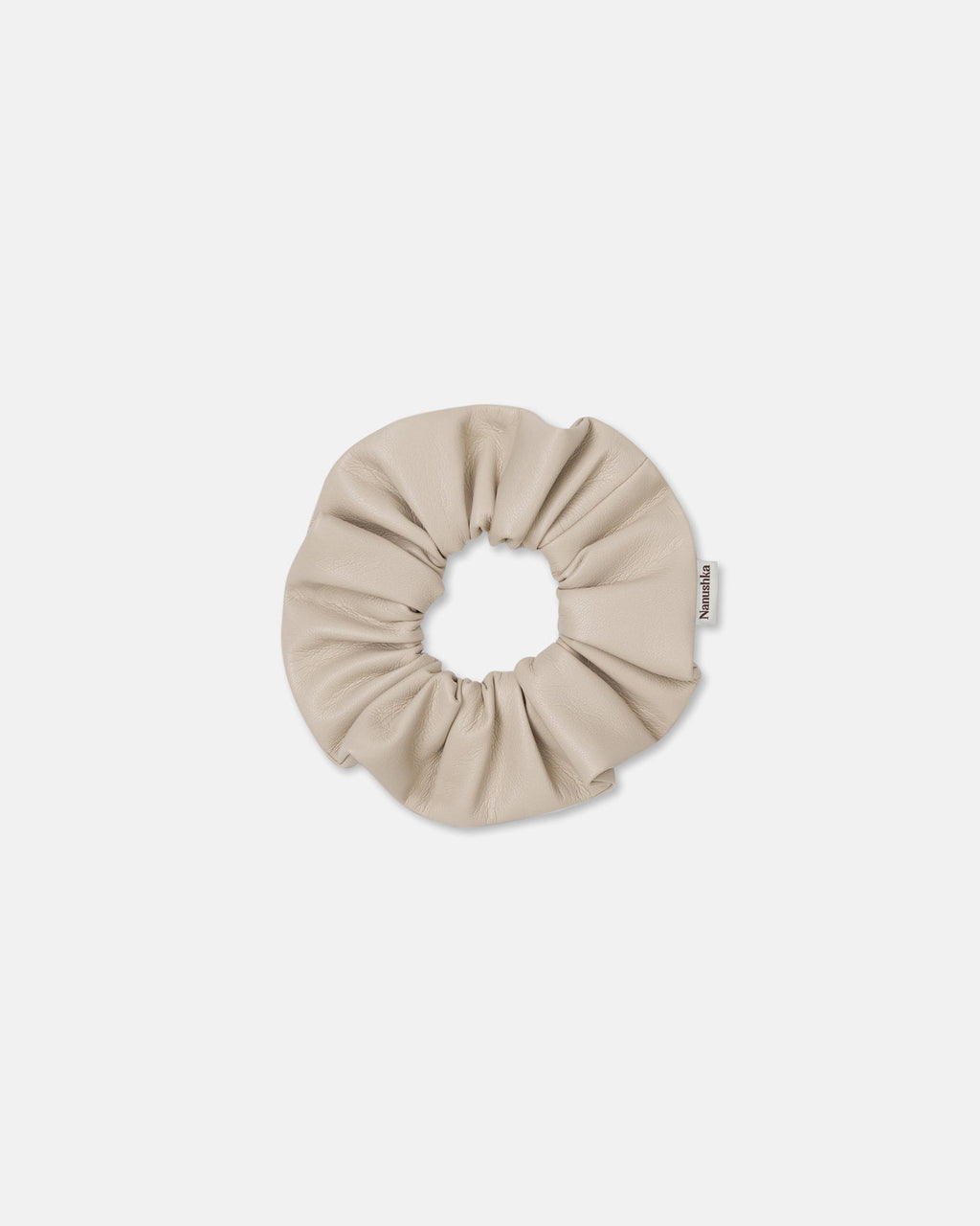 Nanushka Lou - Okobor™ Alt-Leather Scrunchie - Creme