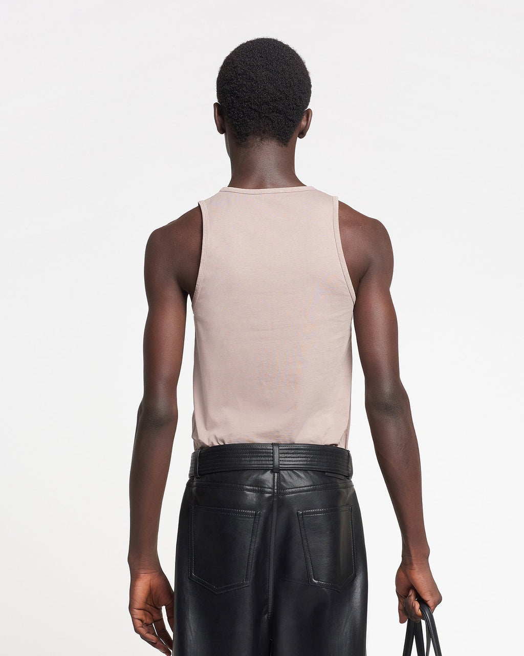 Nanushka Aziz - Organically Grown Cotton Tank Top - Nut