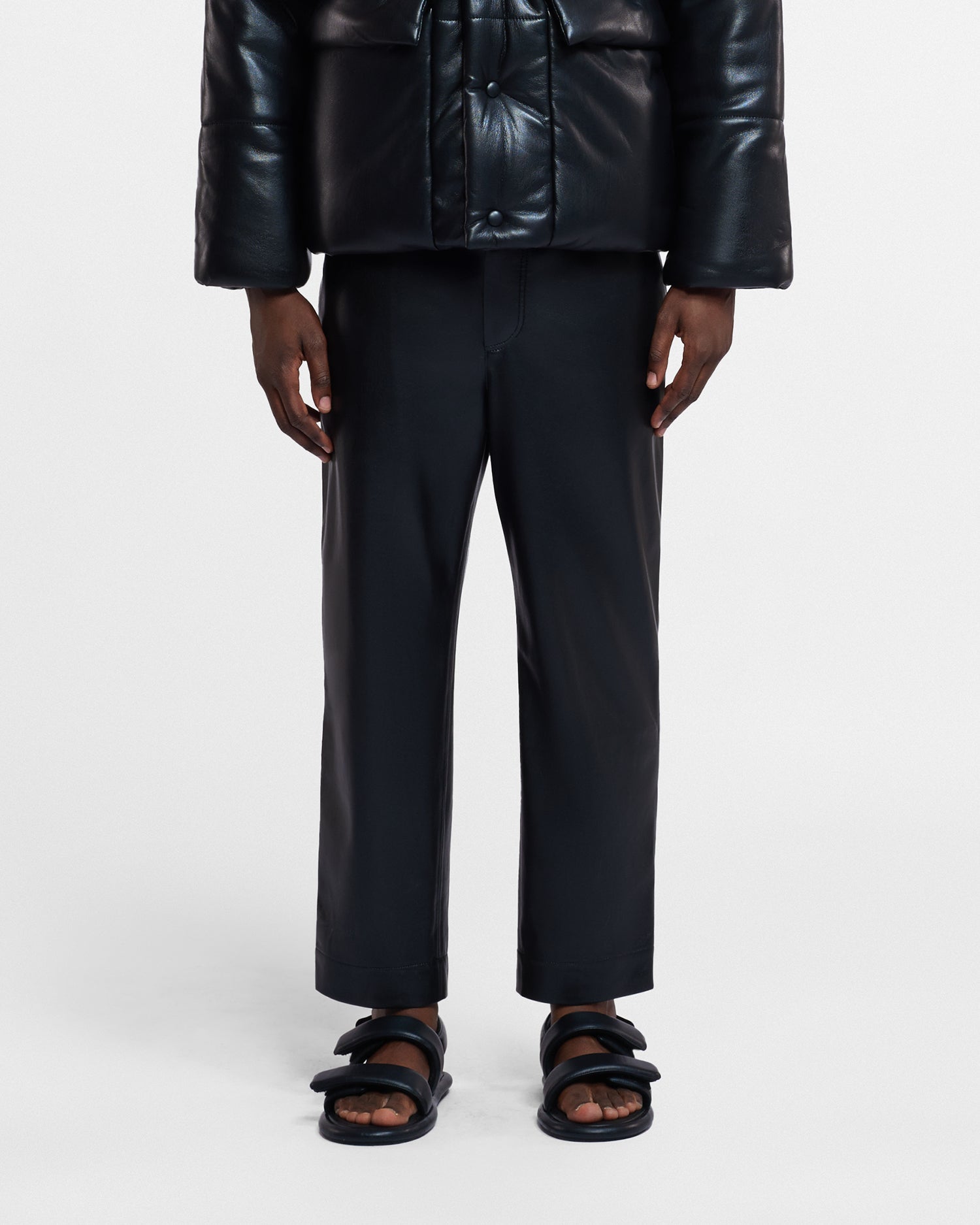 Nanushka Jain - Okobor™ Alt-Leather Relaxed Pants - Black