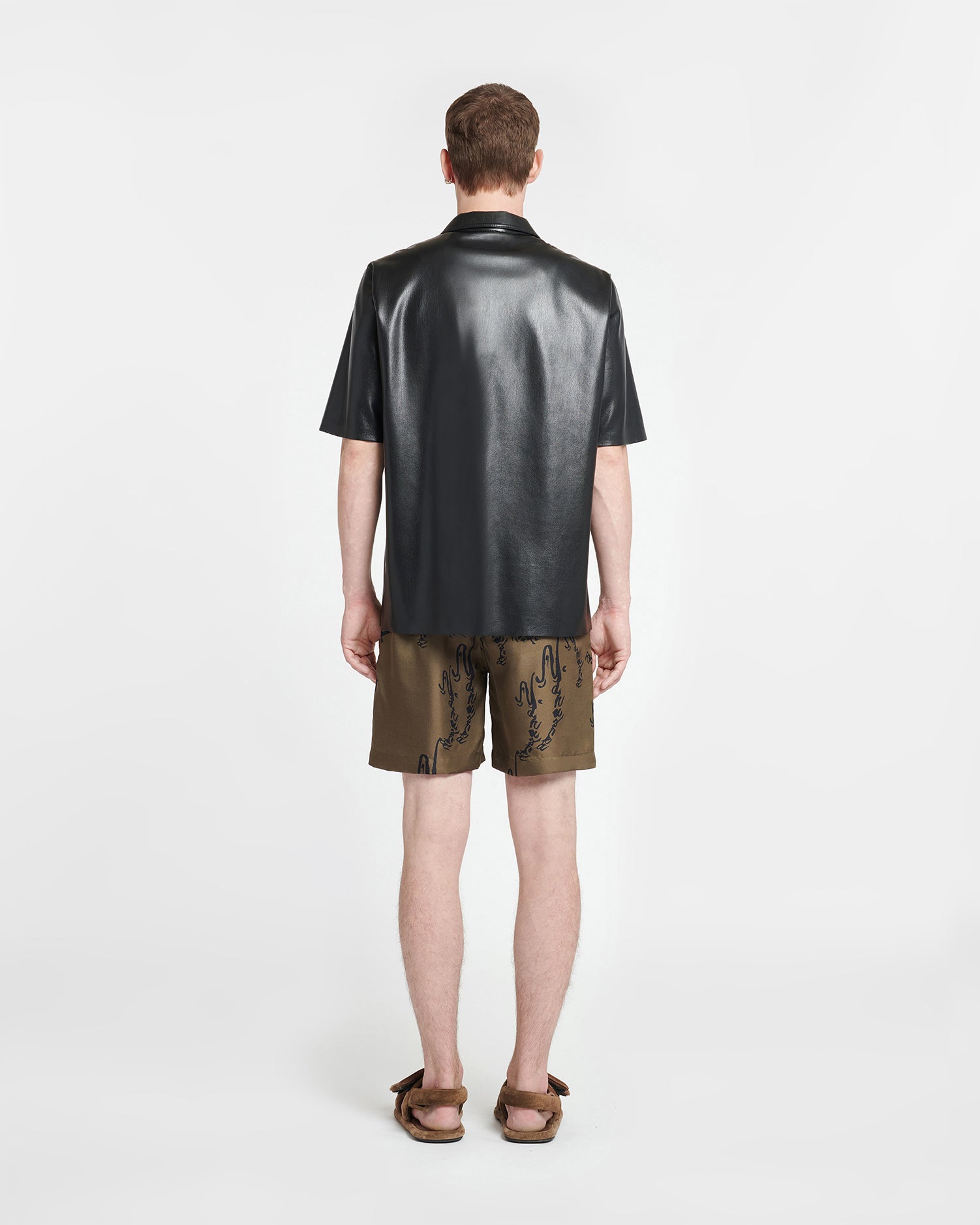 Nanushka Bodil - Okobor™ Alt-Leather Shirt - Black