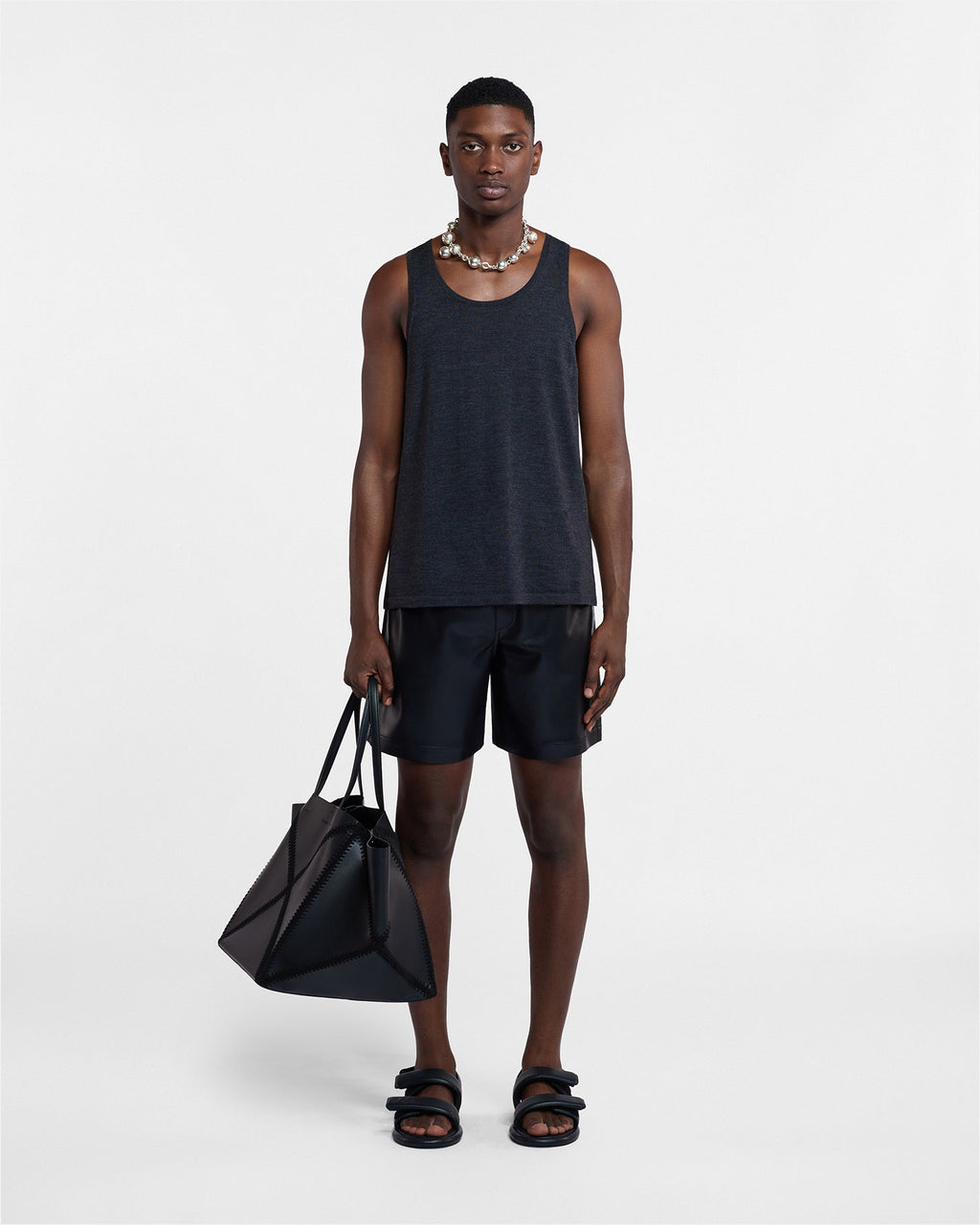 Nanushka Doxxi - Okobor™ Alt-Leather Shorts - Black
