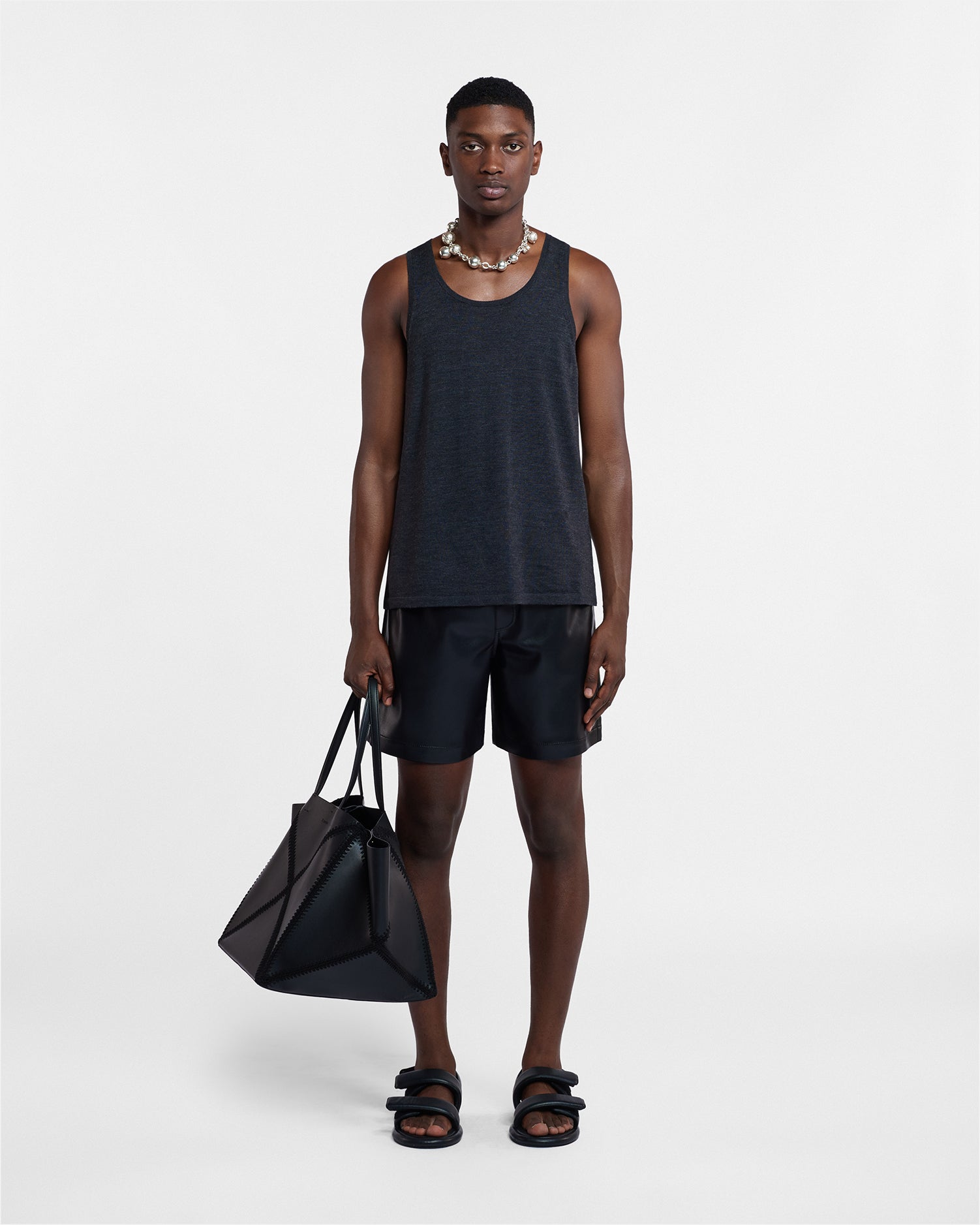 Nanushka Doxxi - Okobor™ Alt-Leather Shorts - Black