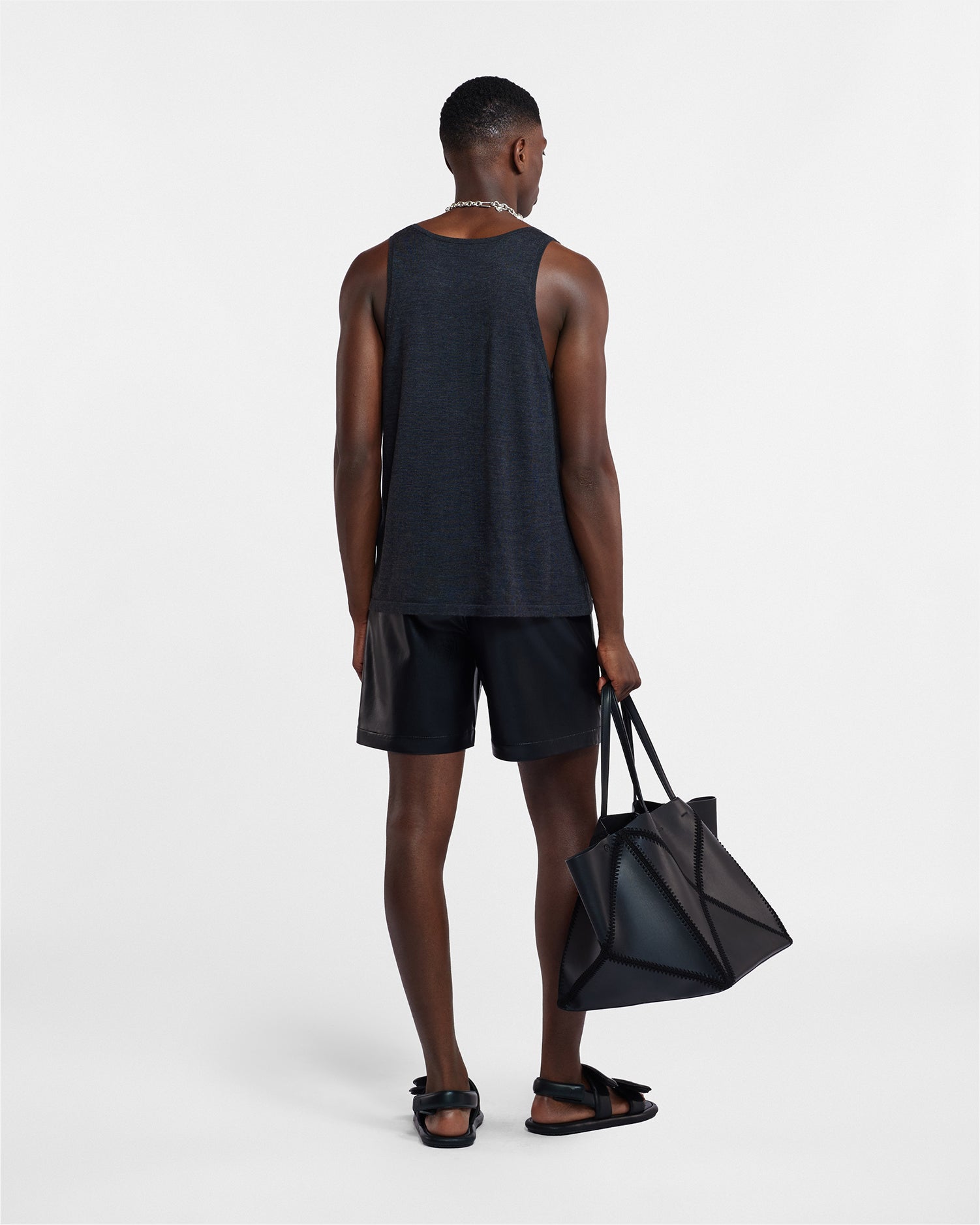 Nanushka Doxxi - Okobor™ Alt-Leather Shorts - Black