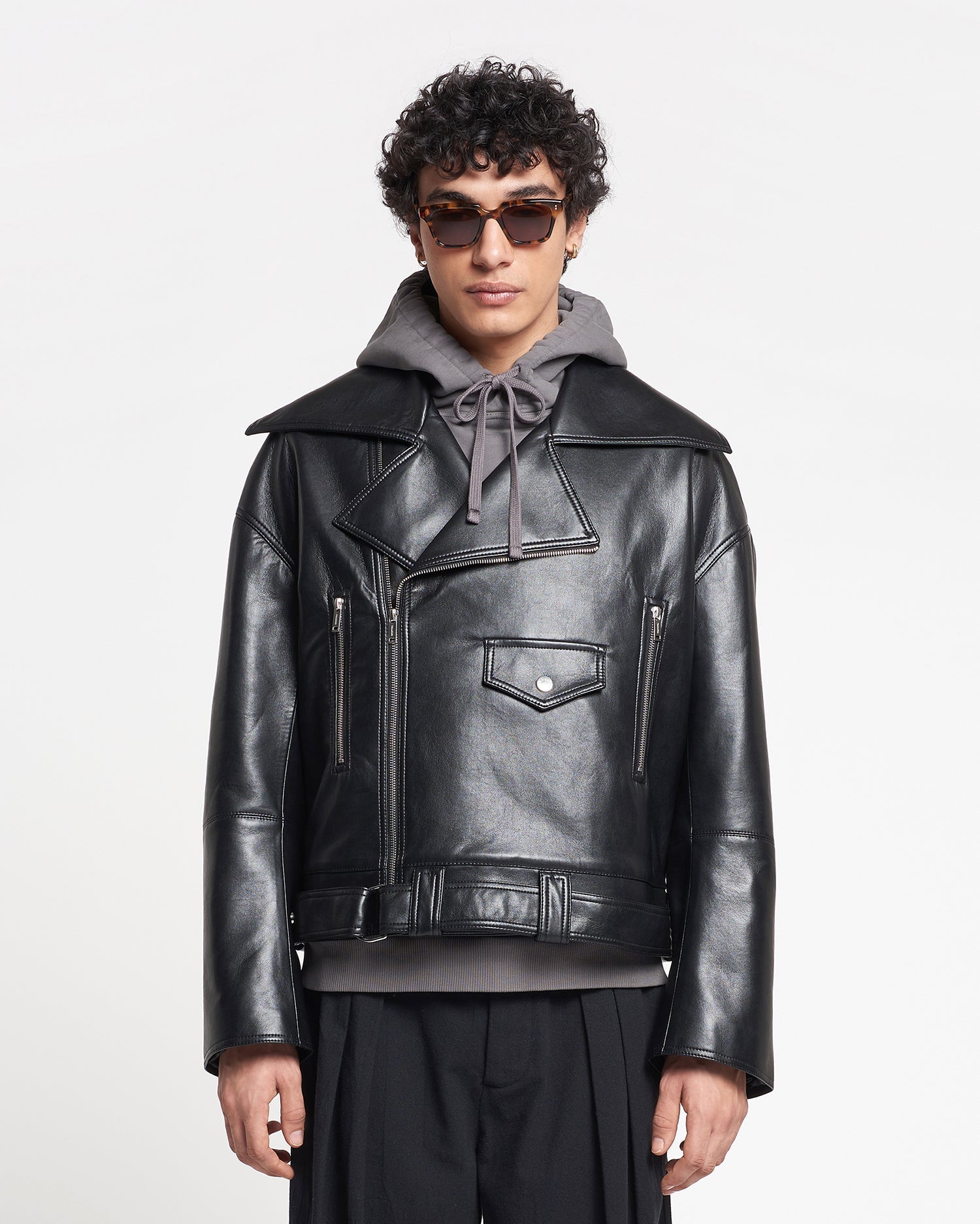 Nanushka Berti - Regenerated Leather Jacket - Black