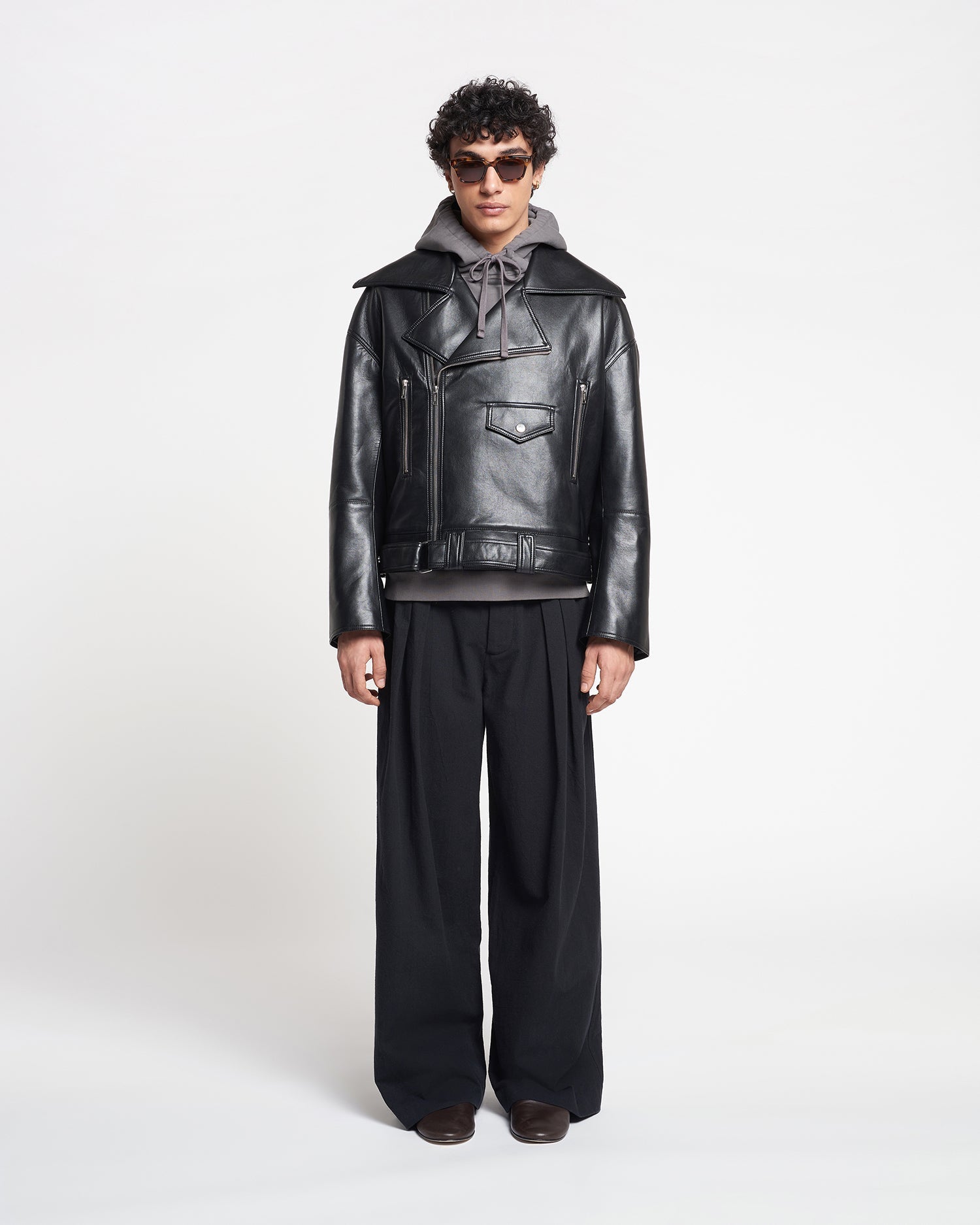 Nanushka Berti - Regenerated Leather Jacket - Black