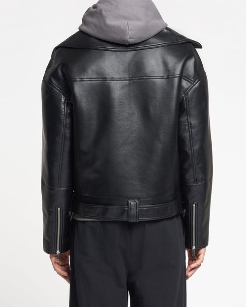 Nanushka Berti - Regenerated Leather Jacket - Black