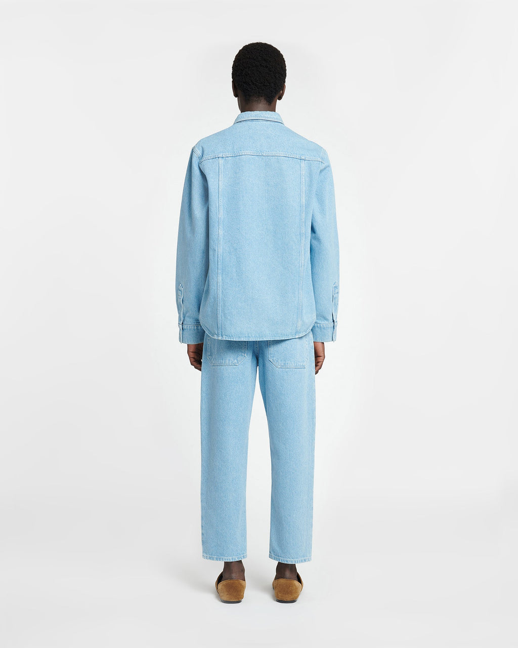 Nanushka Tristo - Patch Pocket Denim Overshirt - Eco Light Wash