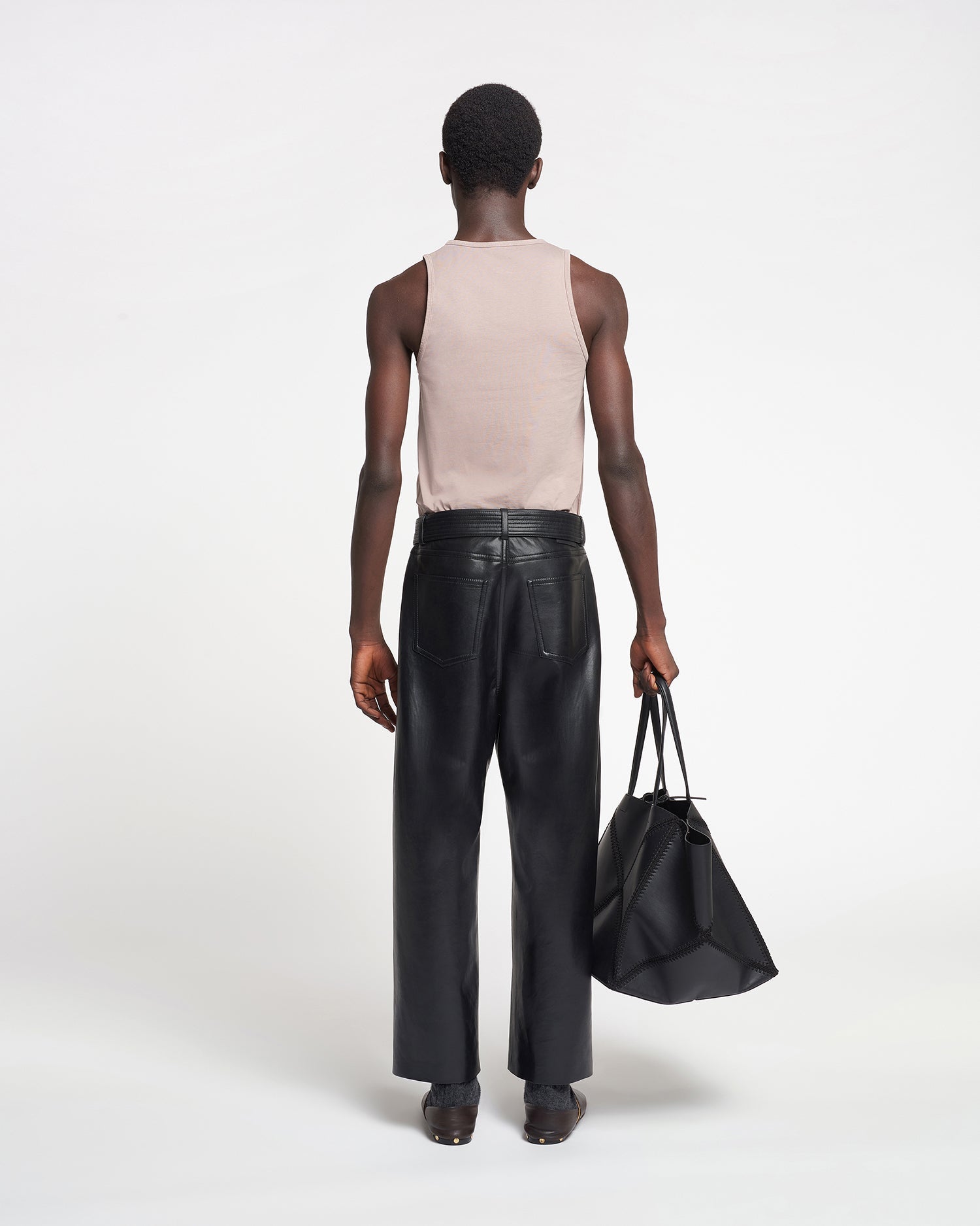 Nanushka Aziz - Organically Grown Cotton Tank Top - Nut