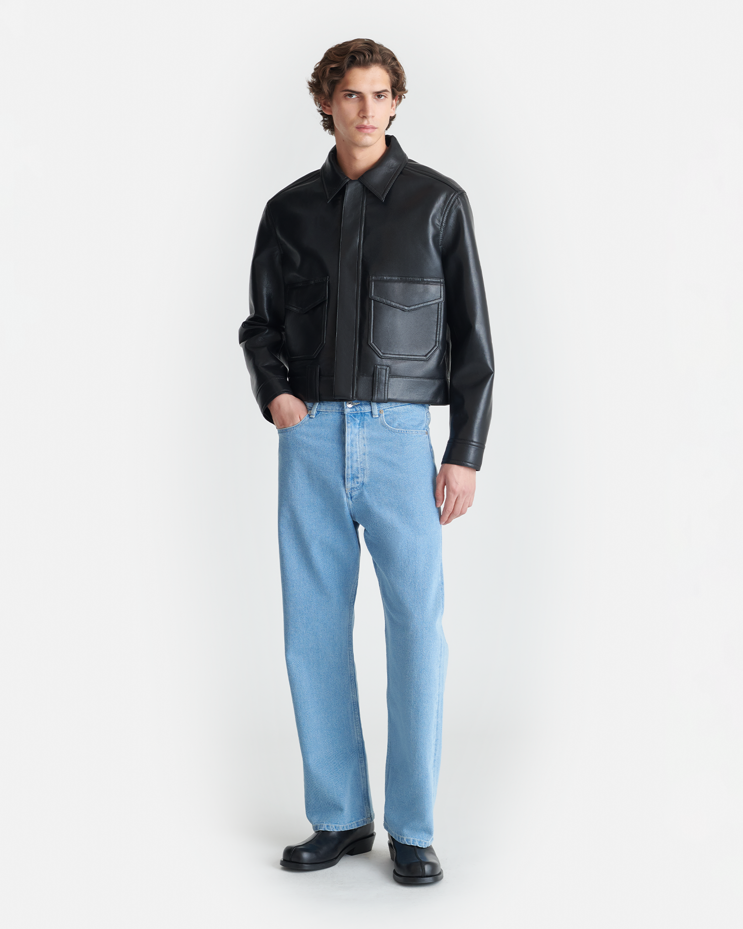 Nanushka Ruben - Regenerated Leather Jacket - Black
