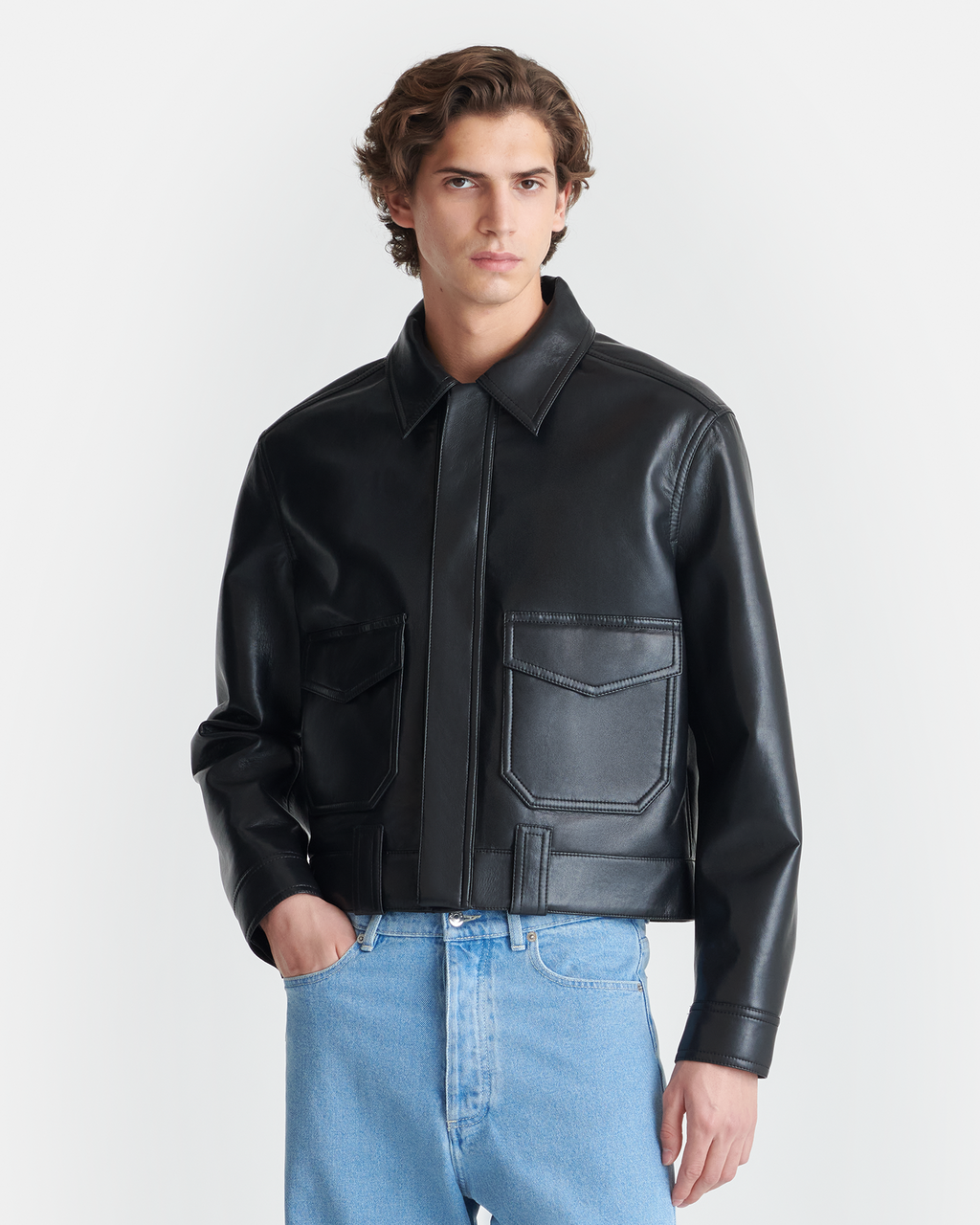 Nanushka Ruben - Regenerated Leather Jacket - Black