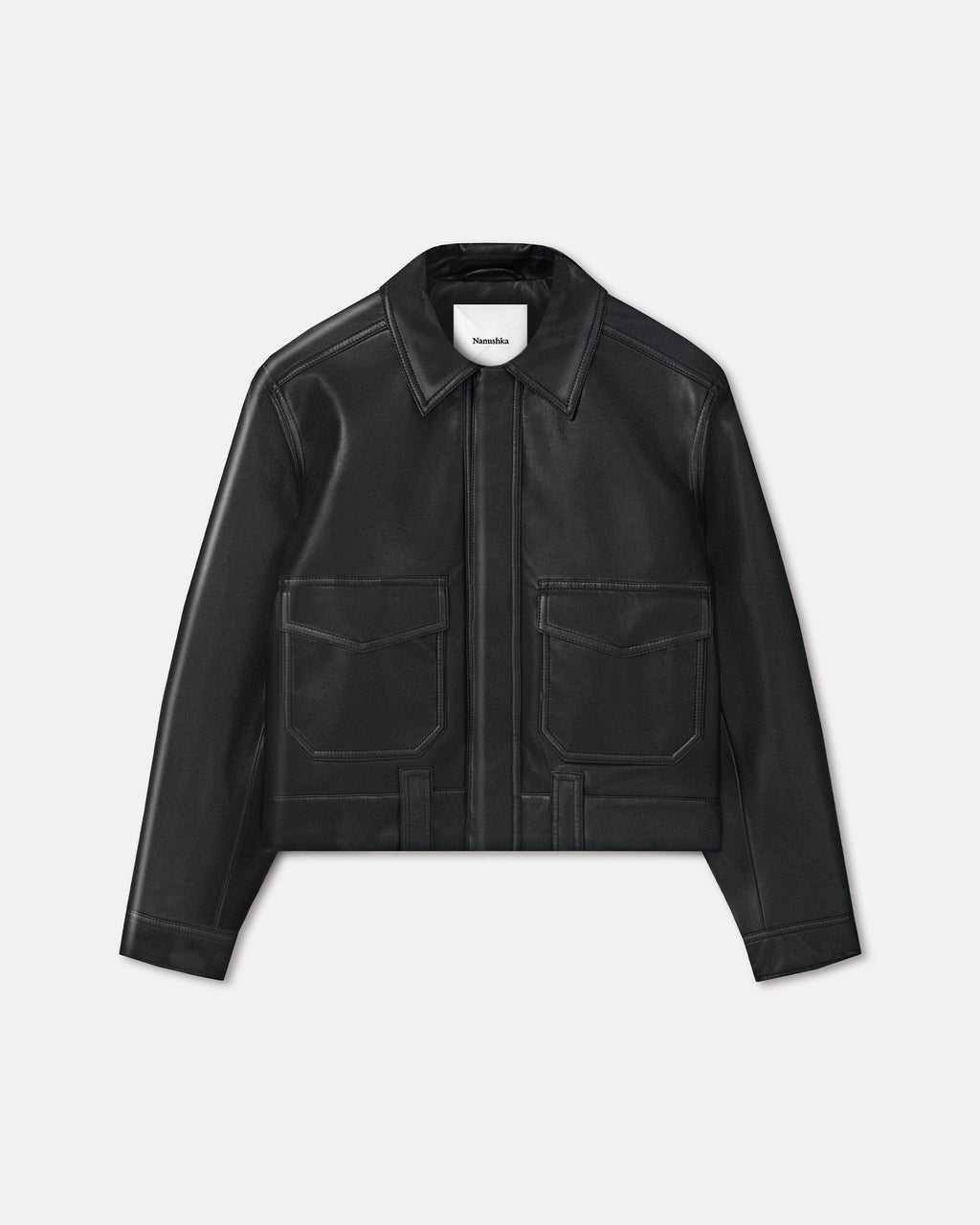 Nanushka Ruben - Regenerated Leather Jacket - Black