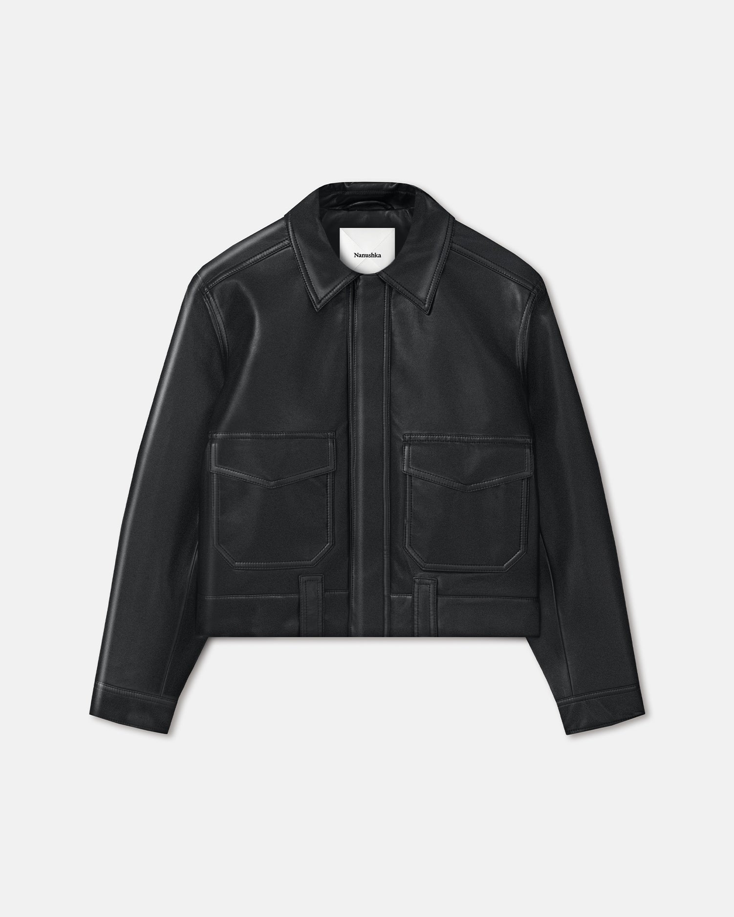 Nanushka Ruben - Regenerated Leather Jacket - Black
