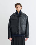 Nanushka Zubin - Regenerated Leather Jacket - Black