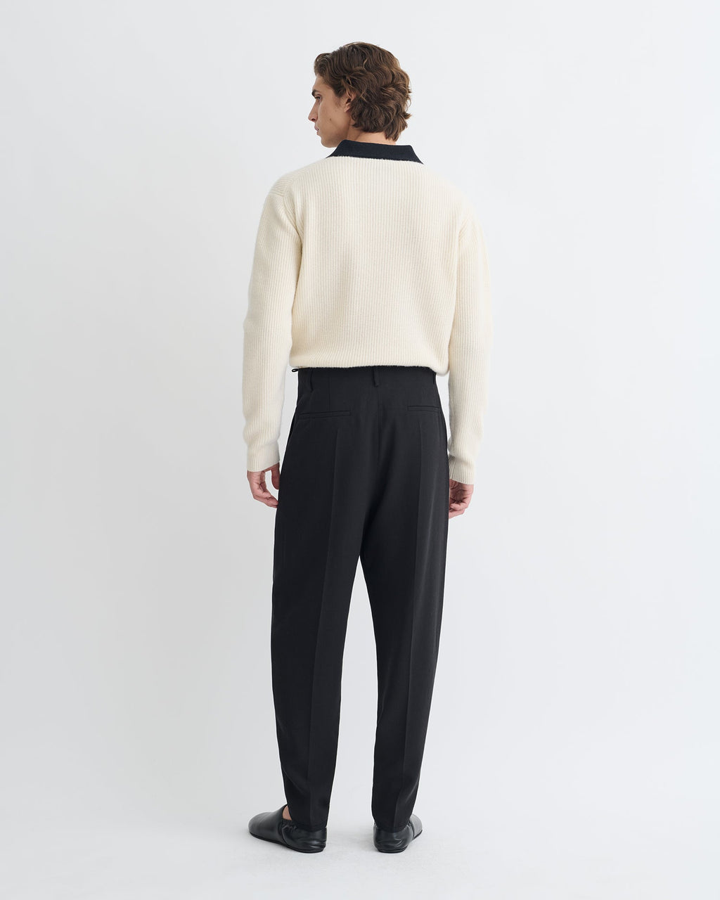 Nanushka Eamon - Crepe Twill Tapered Pants - Black