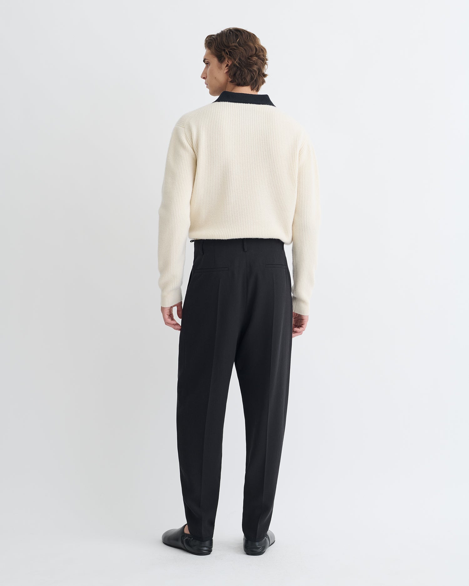 Nanushka Eamon - Crepe Twill Tapered Pants - Black