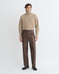 Nanushka Stellan - Regenerated Leather Straight-Leg Pants - Chocolate