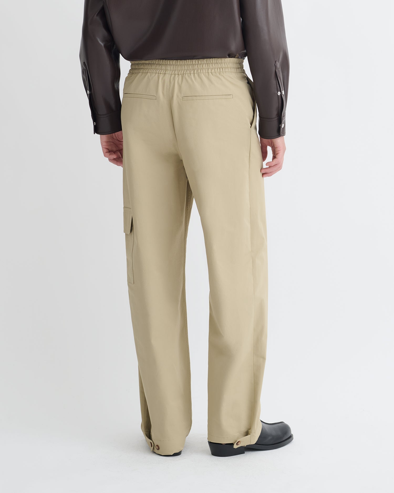 Nanushka Navid - Tech Twill Balloon-Leg Pants - Pebble