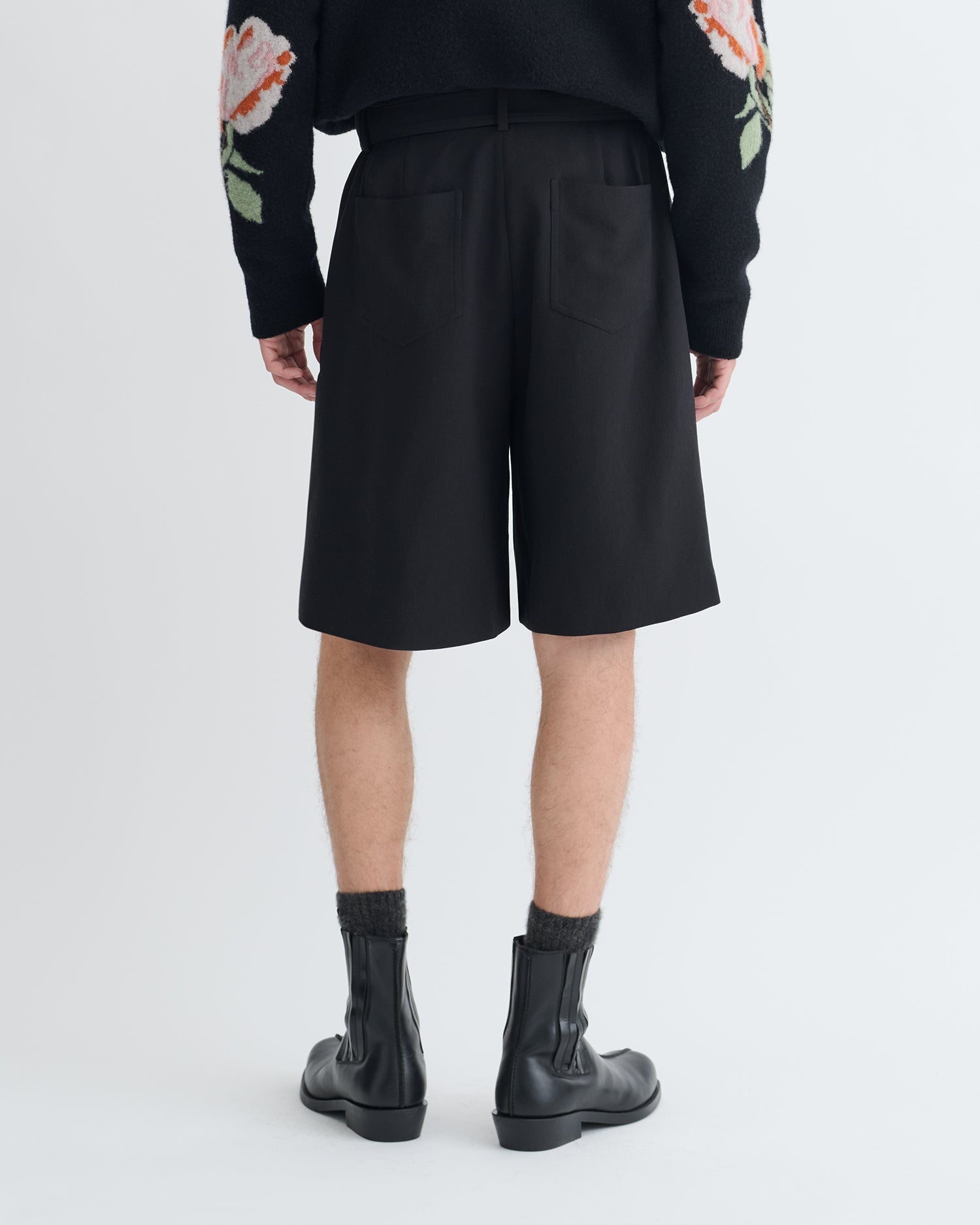 Nanushka Derulo - Tailored Crepe Twill Shorts - Black