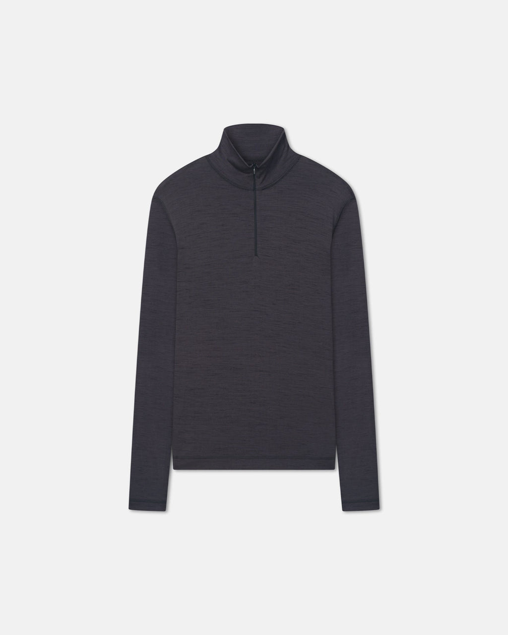 Nanushka Tenoch - Melange Wool Jersey Turtleneck Top - Grey Melange
