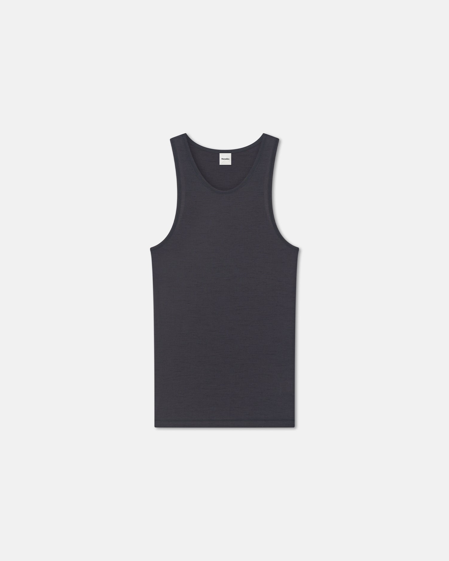 Nanushka Jahi - Melange Wool Jersey Tank Top - Grey Melange