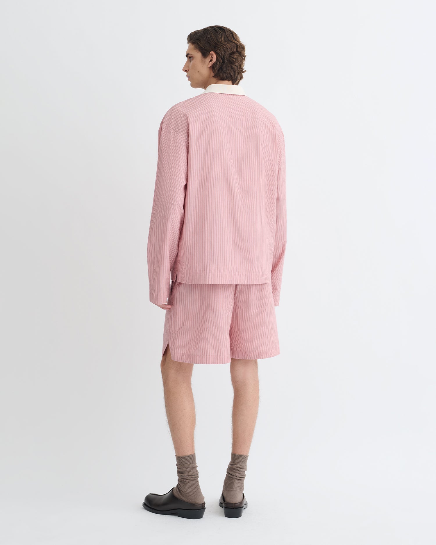 Nanushka Taron - Striped Polo Neck Top - Pink