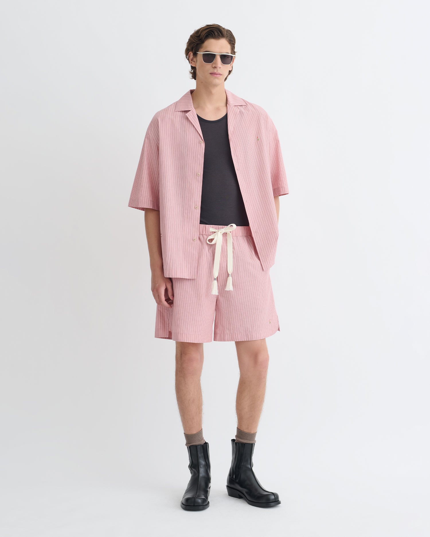 Nanushka Anwel - Striped Shirt - Pink